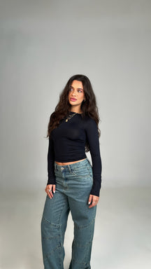 BLUSA CORE MANGA LONGA - 2 CORES