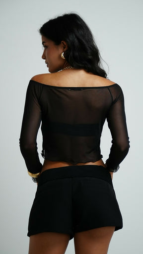 BLUSA TULE OMBRO A OMBRO ORION - 3 CORES