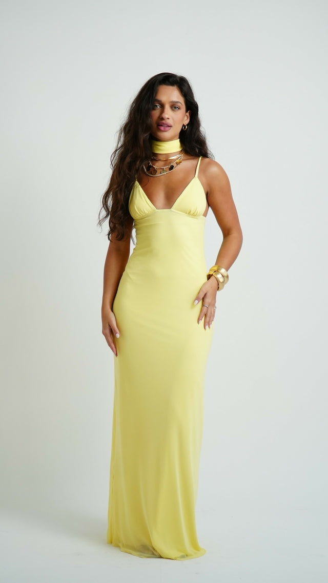 VESTIDO LONGO TULE AMARI - 2 CORES