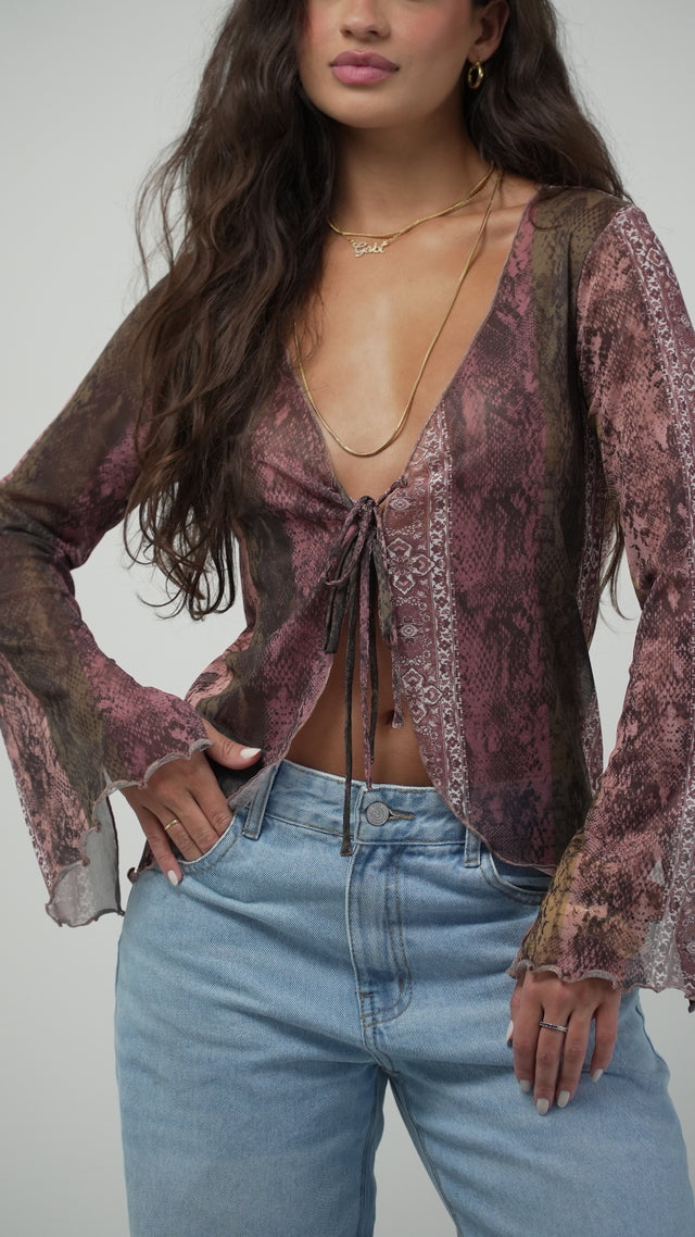 BLUSA EM TULE RODEO