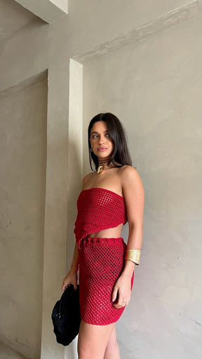 SAIA CROCHET AURA VERMELHA