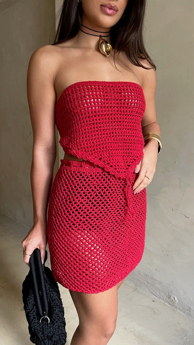 SAIA CROCHET AURA VERMELHA