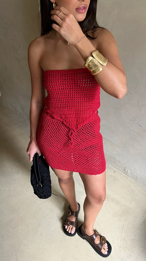 SAIA CROCHET AURA VERMELHA