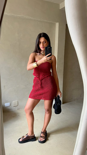 SAIA CROCHET AURA VERMELHA