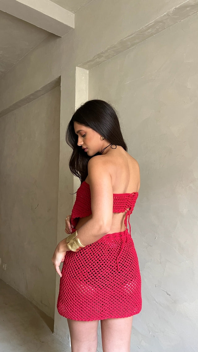 SAIA CROCHET AURA VERMELHA
